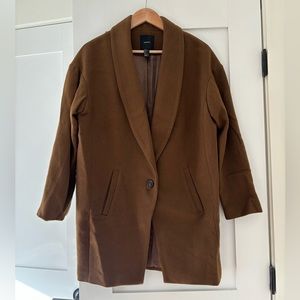 Forever 21 Dark Brown Wool Coat size Large